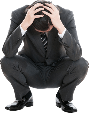 悩んでいる経営者